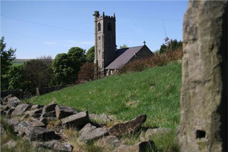 A church close to the writer's birthplace in Whitworth which he never attended and isn't very interesting in a food review. Pretty though.