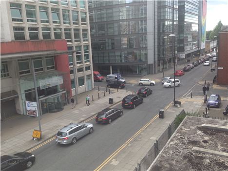 Artificial gridlock on Quay Street