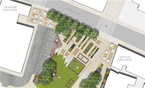 Roman Gardens plans between White Lion and The Oxnoble