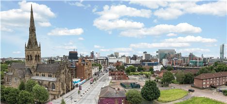 Manchester skyline from Salford