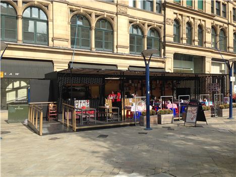 Exchange Square and a new pop-up