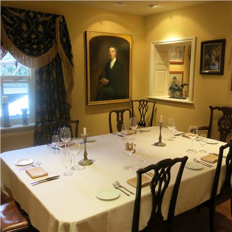 The formal dining room upstairs