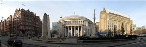 St Peter's Square and former cenotaph location