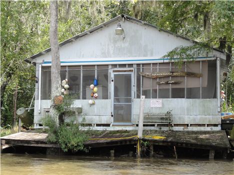 Riverside Shack On Honey Island Swamp