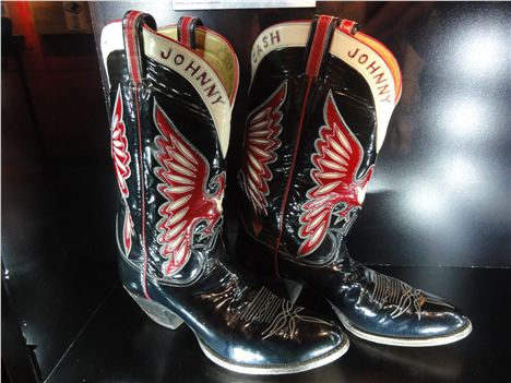 Johnny's Boots At The Johnny Cash Museum