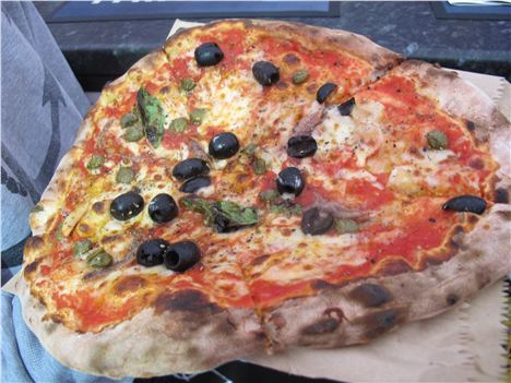 Wood-fired pizza