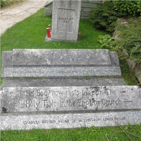 Grave Of The Rev Hudson, Who Fell To His Doom In 1865