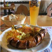 Bratwurst,Rosti And Wheat Beer %26#8211%3B Perfect Restorative After An Alpine Hike