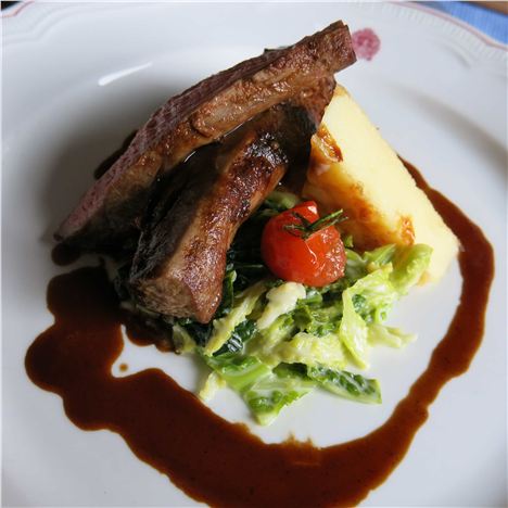 Mountain Lamb And Polenta At Riffelberg