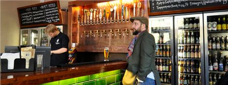 Eusto Tap And A Bearded Beer Lover In A Cap