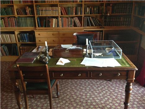 William's desk in the study