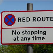 Red-Route-Sign