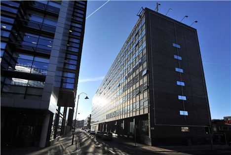 HQ building will become The Manchester Grande - the tour sits at the end of the street