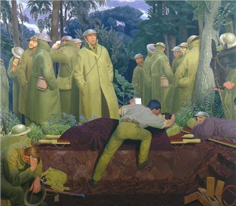 Manchester Art Gallery, The Sensory War, Henry Lamb, Advanced Dressing Station On The Struma 1916