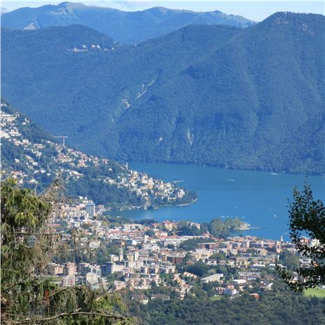 The View Of Lugano Toen Frm My Bedroom At The Kurhaus