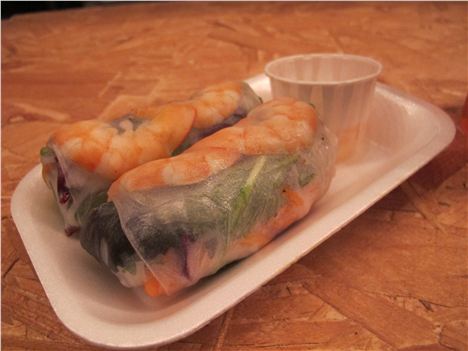 Viet Shack's summer rolls (£4)