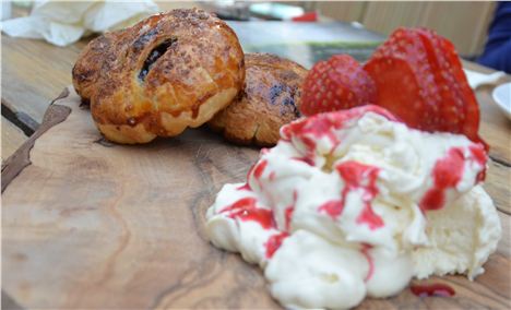 Warm Eccles cakes