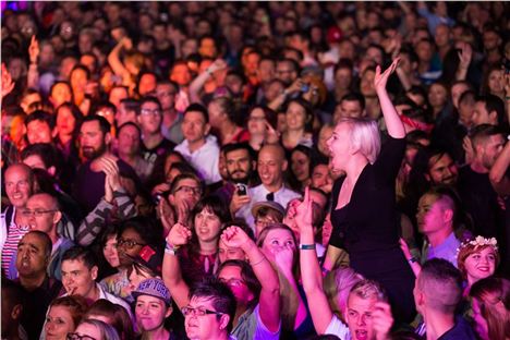 Crowd at the main stage