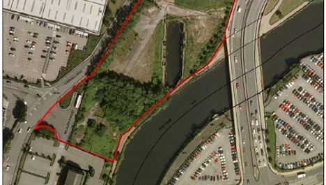 Regent Road site (Regent Retail Park to the left)