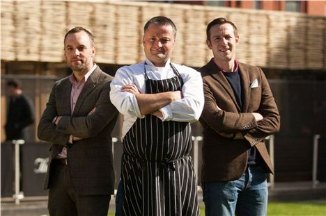 Chef David Gale (centre) was most recently Executive Chef at Spinningfields' Lawn Club