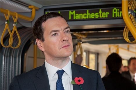 A pensive Osborne on the Metrolink last month