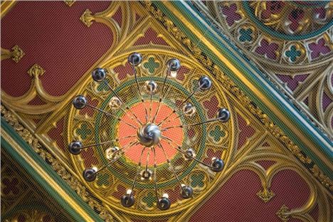 Detail Of The Crown And Kettle Ceiling