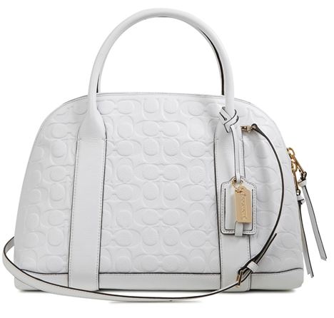 Harvey Nichols Manchester_Coach Preston White Embossed Leather Tote %28%26#163%3B395%29 Sale Price %26#163%3B237_Available Instore