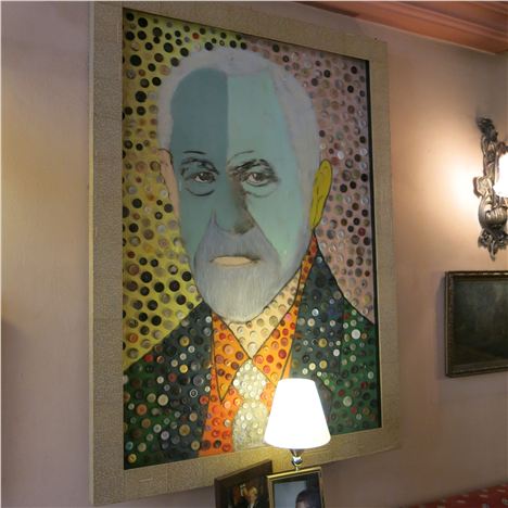 Freud Portrait With Buttons