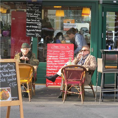 Viennese Take The Air At The Naschmarkt