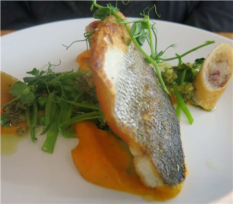 Sea Bass With Spring Roll