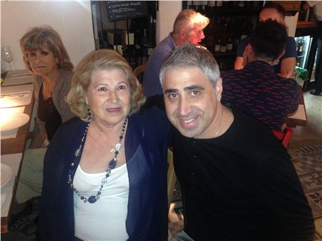 Mauricio Salvi and his mum