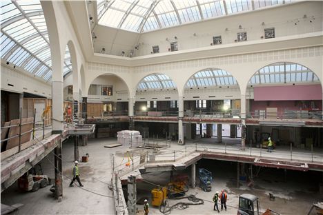 Corn Exchange during refurb