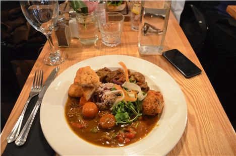 Oxtail and dumplings